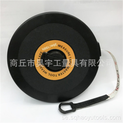 Linjal av svart skal av fiber med rak PVC-linjal